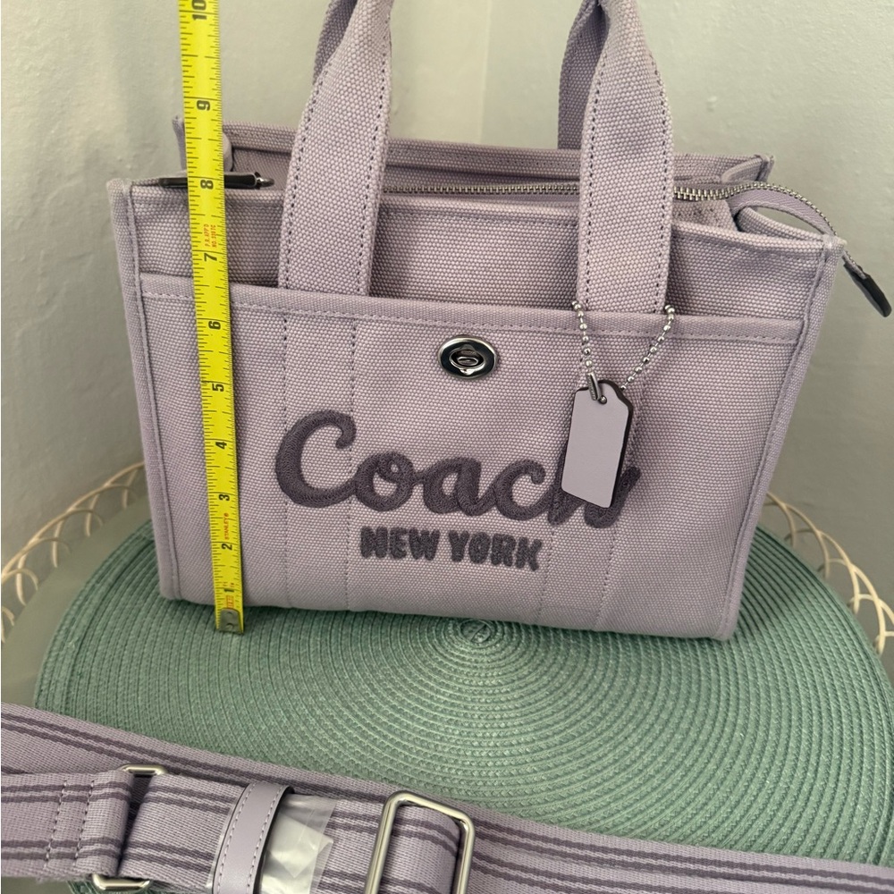 Coach Light Purple Small Canvas Tote 26 - Picture 5 of 13